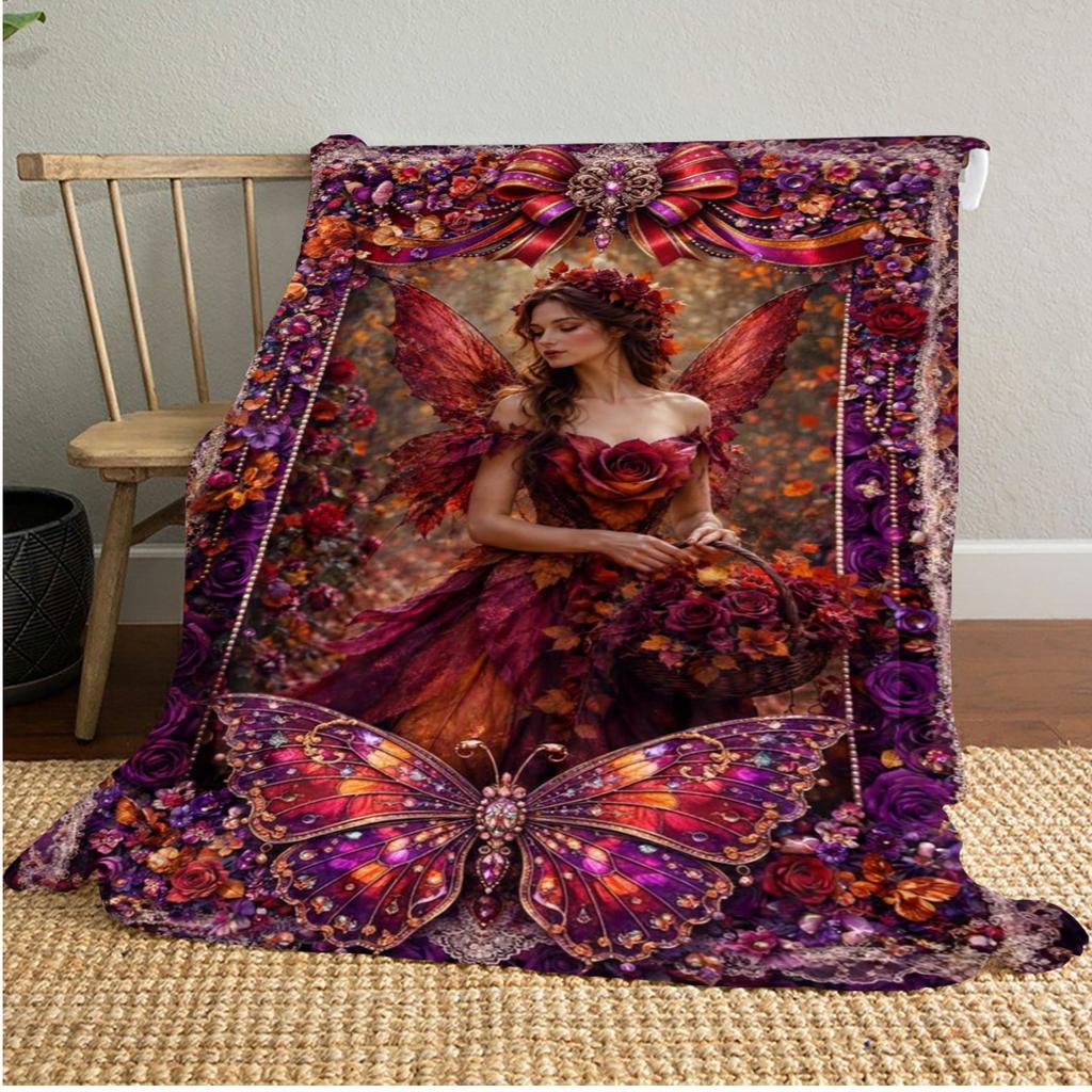Magical Unicorn Fantasy Throw Soft Comfortable All Seasons Blanket Perfect Gift Couch Office Nap Outdoor Travel Blanket