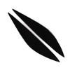 Front Headlight Eyebrow Glossy Black Trim Soft Plastic Replacement for Mercedes?Benz W204