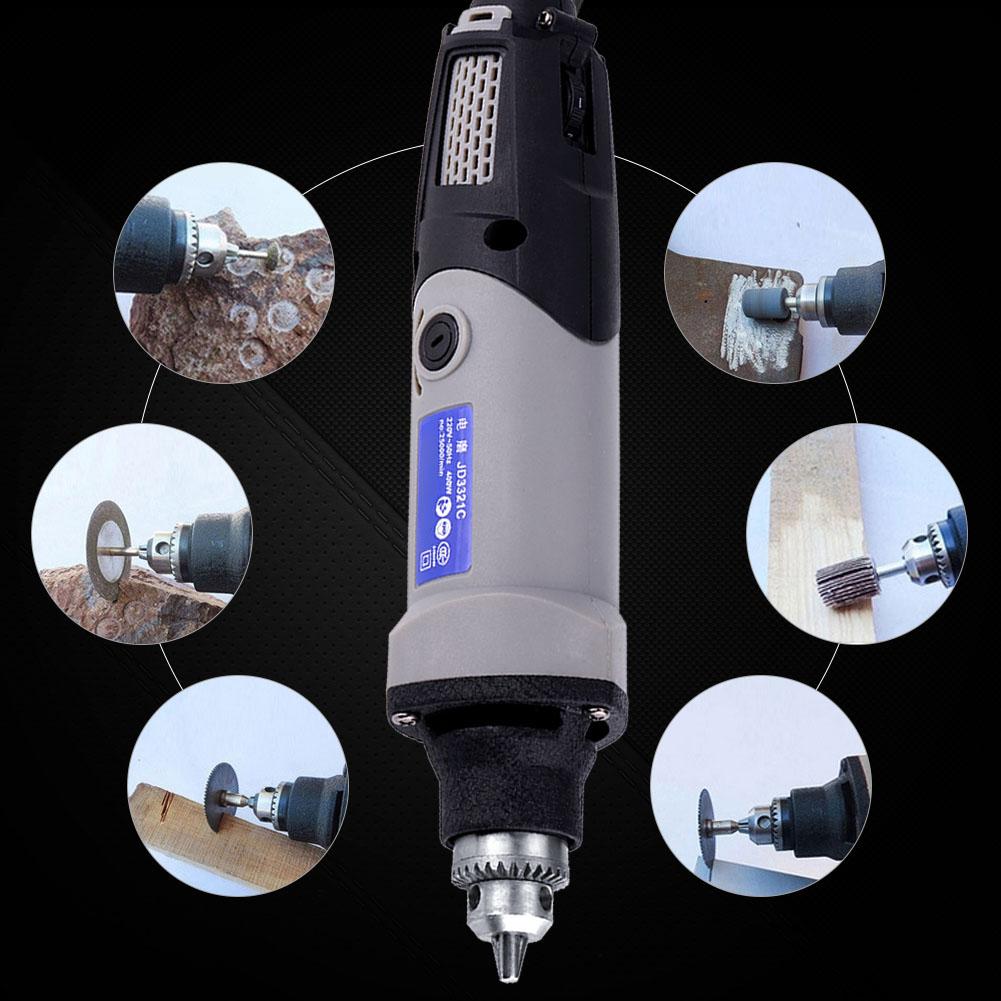 400W Electric Die Grinder Power Drill 6 Positions Variable Speed Rotary Tool
