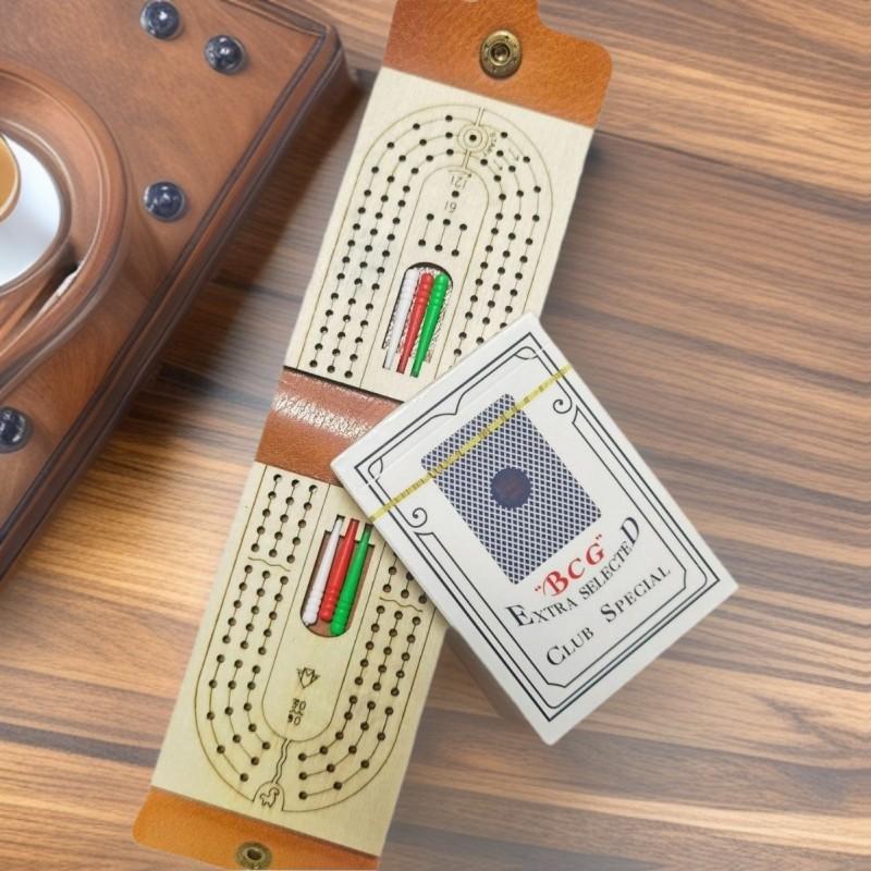 Cribbage Scoreboard Wooden Game Board For Family Entertainment And Gift Giving