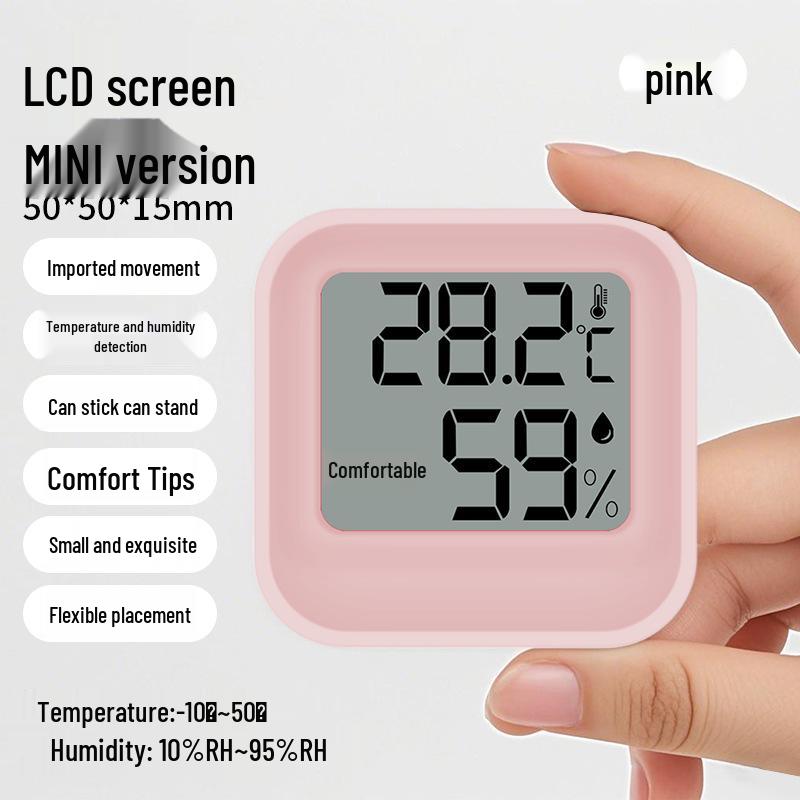 Mini digitální termo-vlhkoměr pro vnitřní/venkovní použití: Ideální pro dětské pokoje a skleníky.