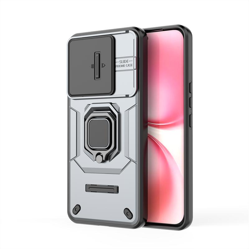 Shockproof Case For Vivo T4 Pro Case For Vivo T4 Pro Ring Holder Magnetic Back Cover For Vivo T4 Pro Push Window Case 6.77 inch