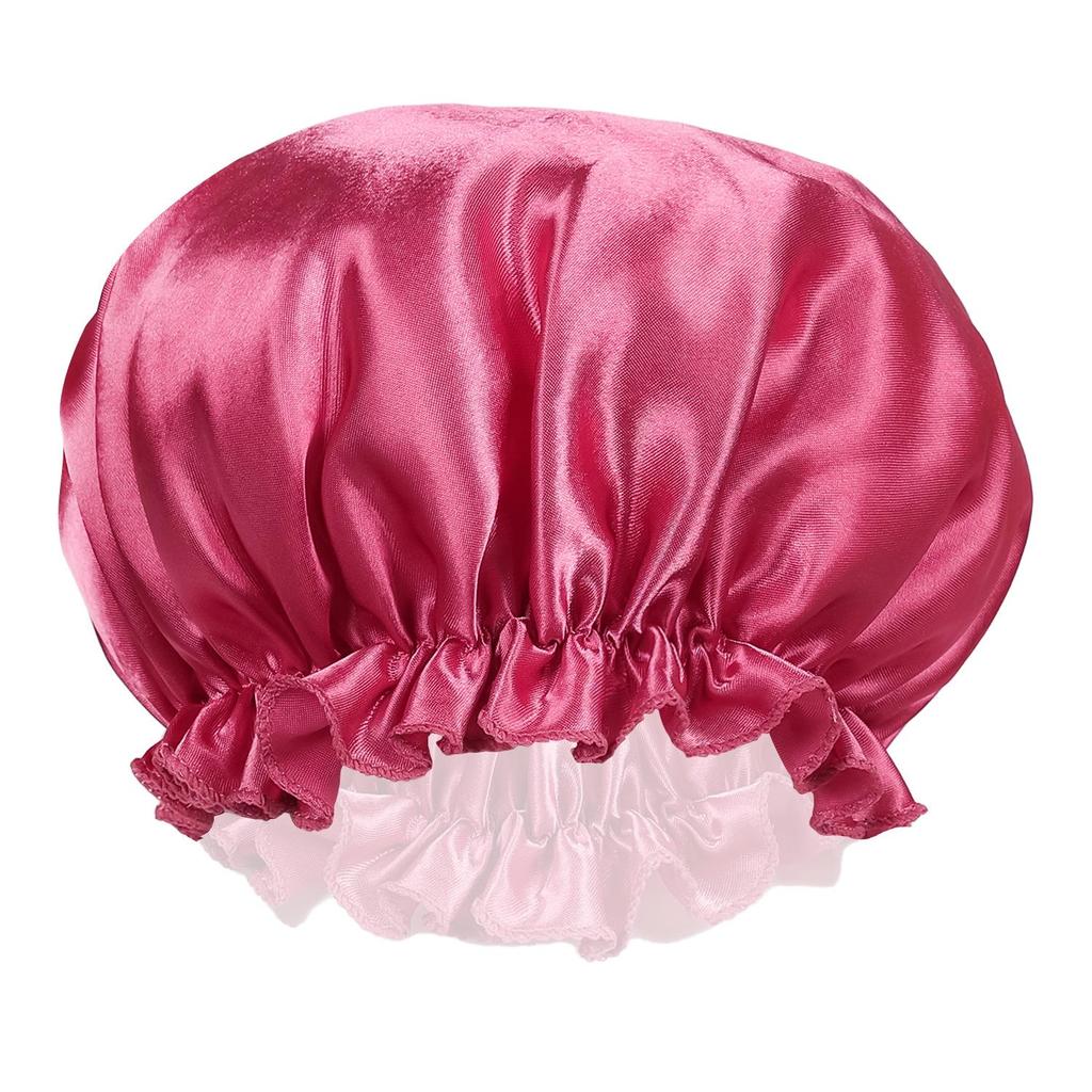 Satin Sovmössa för Kvinnor - Enkel Huvudbonad för Hemma, Bad, Efter Förlossning eller Cellgiftsbehandling