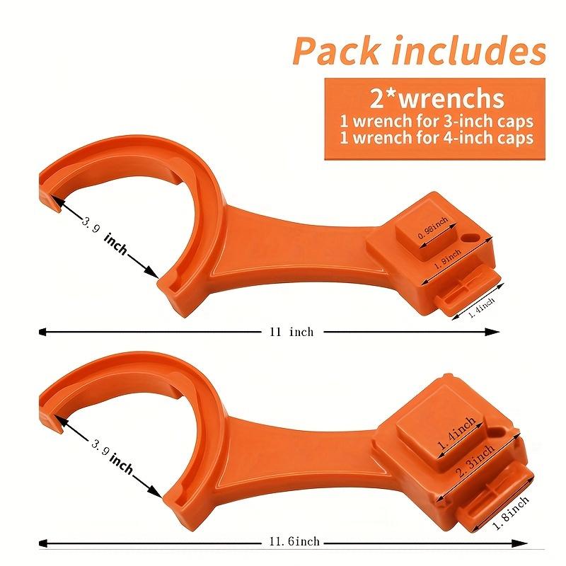 Wrench, a Versatile Tool for RV Drain Hose Fittings, Suitable for Most 3-Inch And 4-Inch Male/Female RV Drain Caps