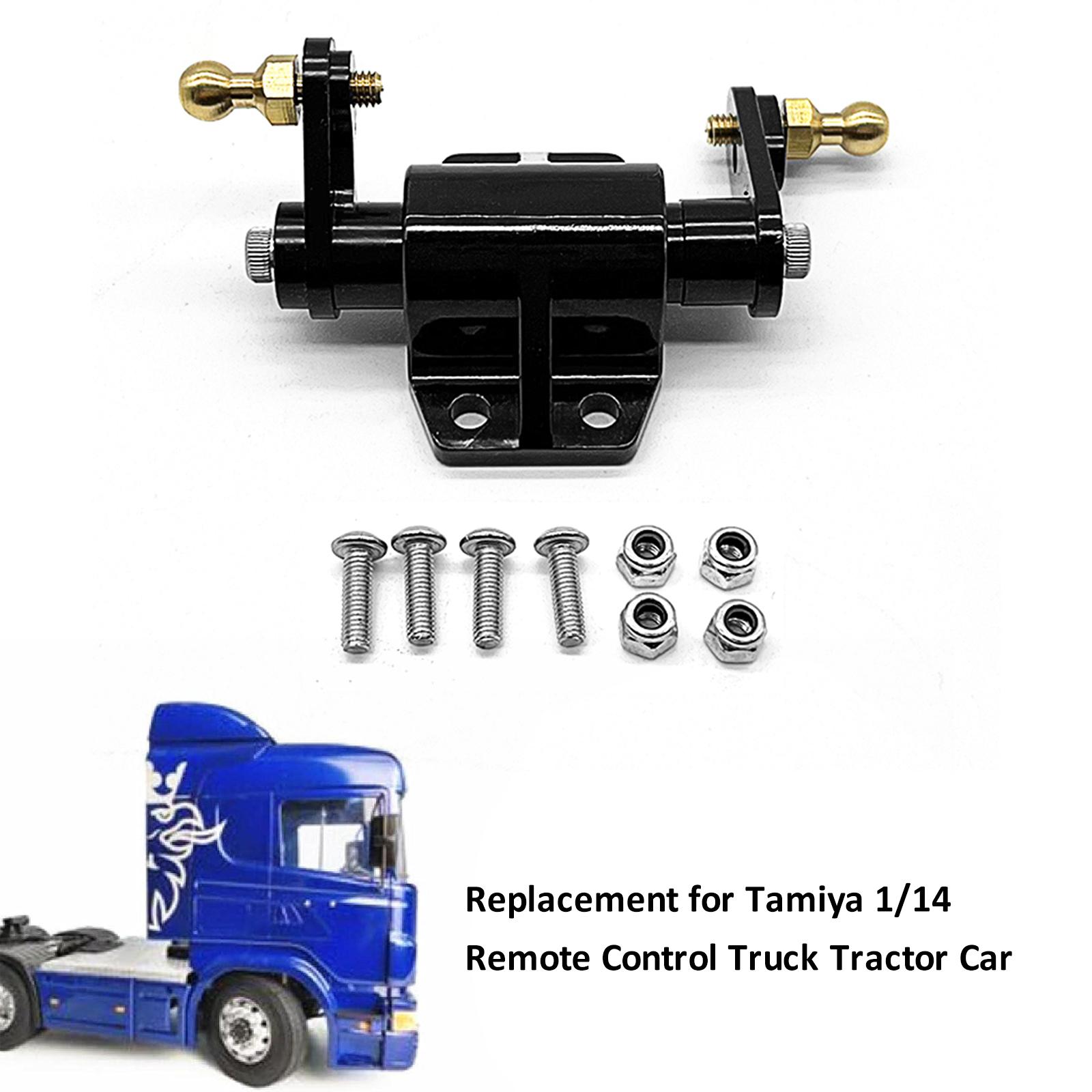 

Metal Steering Gear Bearing Assembly Steering Mount Replacement for Tamiya 1 14 Remote Control Truck Tractor Car чорний