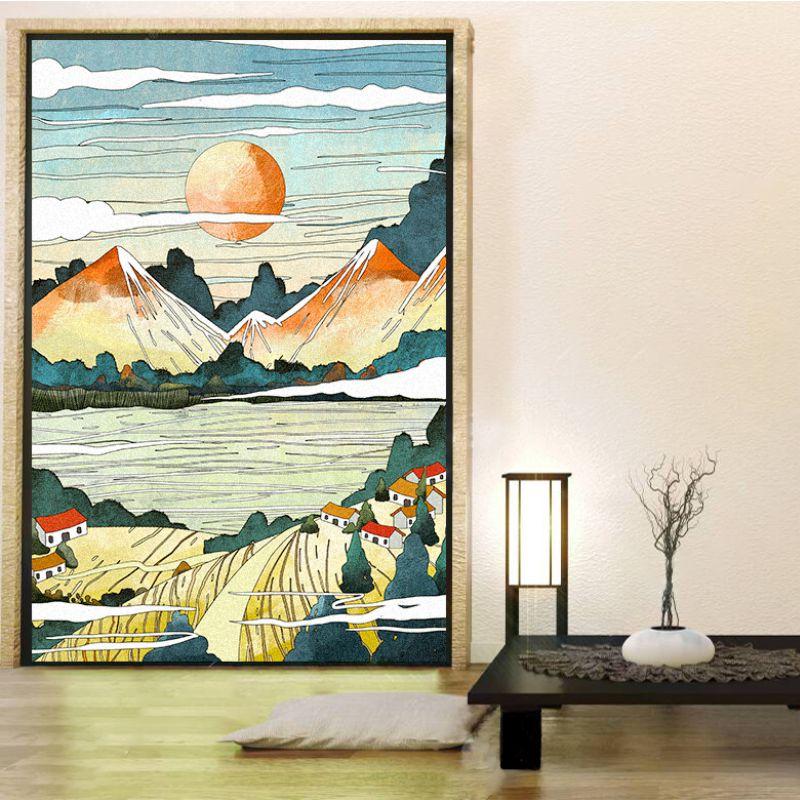 Japoński Styl Statyczna Folia Okienna Prywatność Matowa Półprzezroczysta Naklejki na Szyby Okienne Toaleta Łazienka Folie na Okna Witrażowe