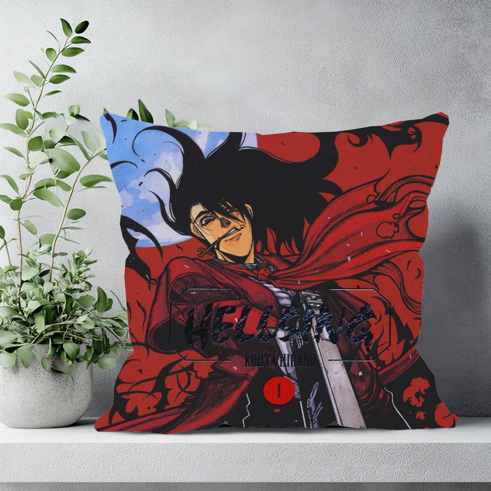 Anime H-Hellsing Pillow Case Sofa Cushion Cover Room Home Decoration
