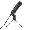 Condenser Microphone USB Double Knob with Adjustable Tripod Set Kit for Broadcast Recording