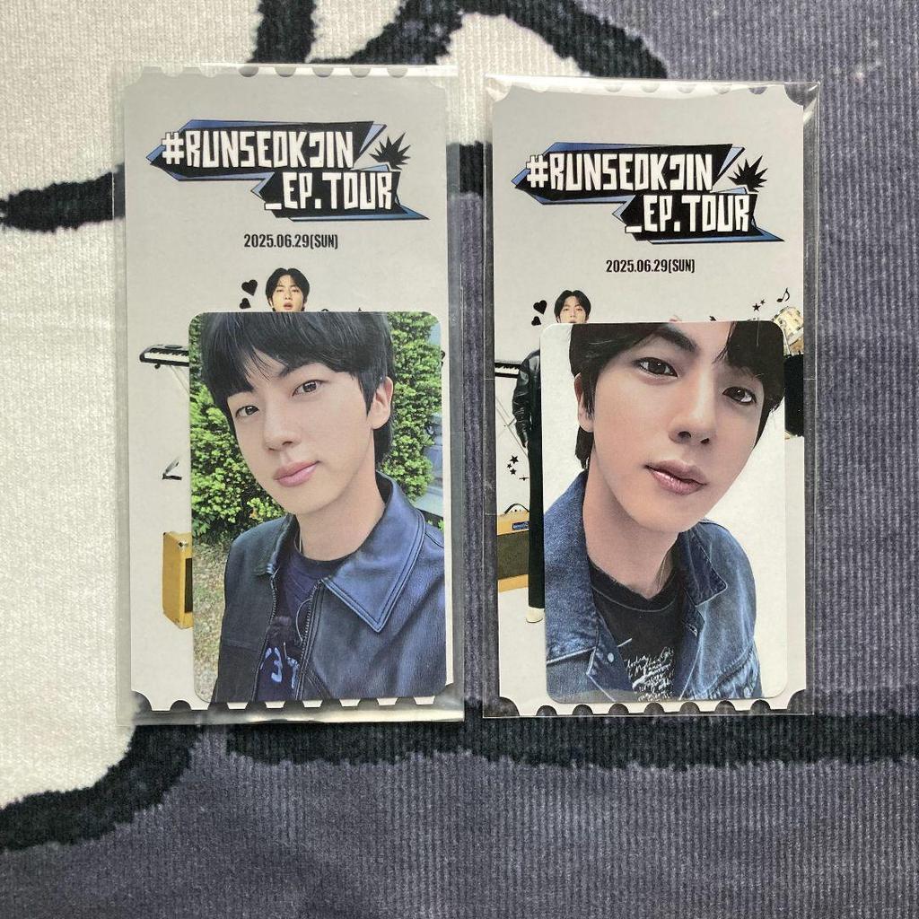 [USED] BTS 6/29 RUNSEOKJIN_EP Trading Card Jin 2 pieces