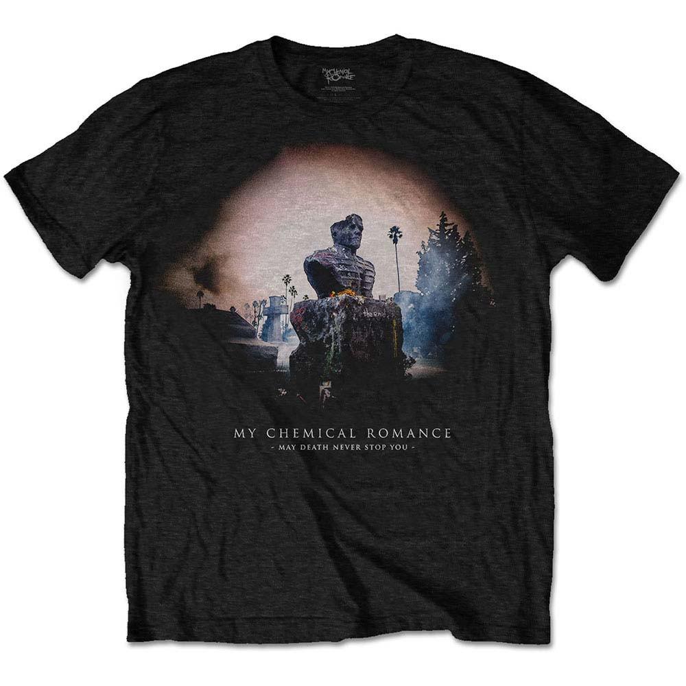 Men s My Chemical Romance May Death Cover Slim Fit T-shirt Medium Black 2XL