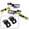 2PCS Motorcycle Lamp Brackets Turn Signal Light Lamp Mount Brackets Iron Motorbike Fork Indicator Mount Lamps Holder