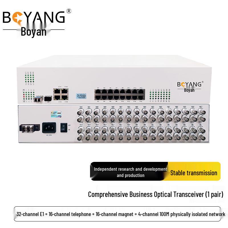 BOYANG Multi-Service E1 Fiber Optical Transceiver