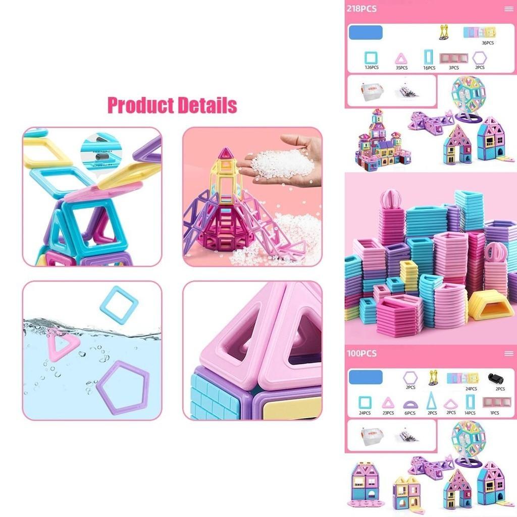 Magnetic Building Blocks Set Creative Educational Toy For Children Adults