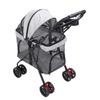 Pet Stroller   Folding Cat Stroller 4 Wheels Dog Wagon with Sun Shades and Cup Holder for Travel