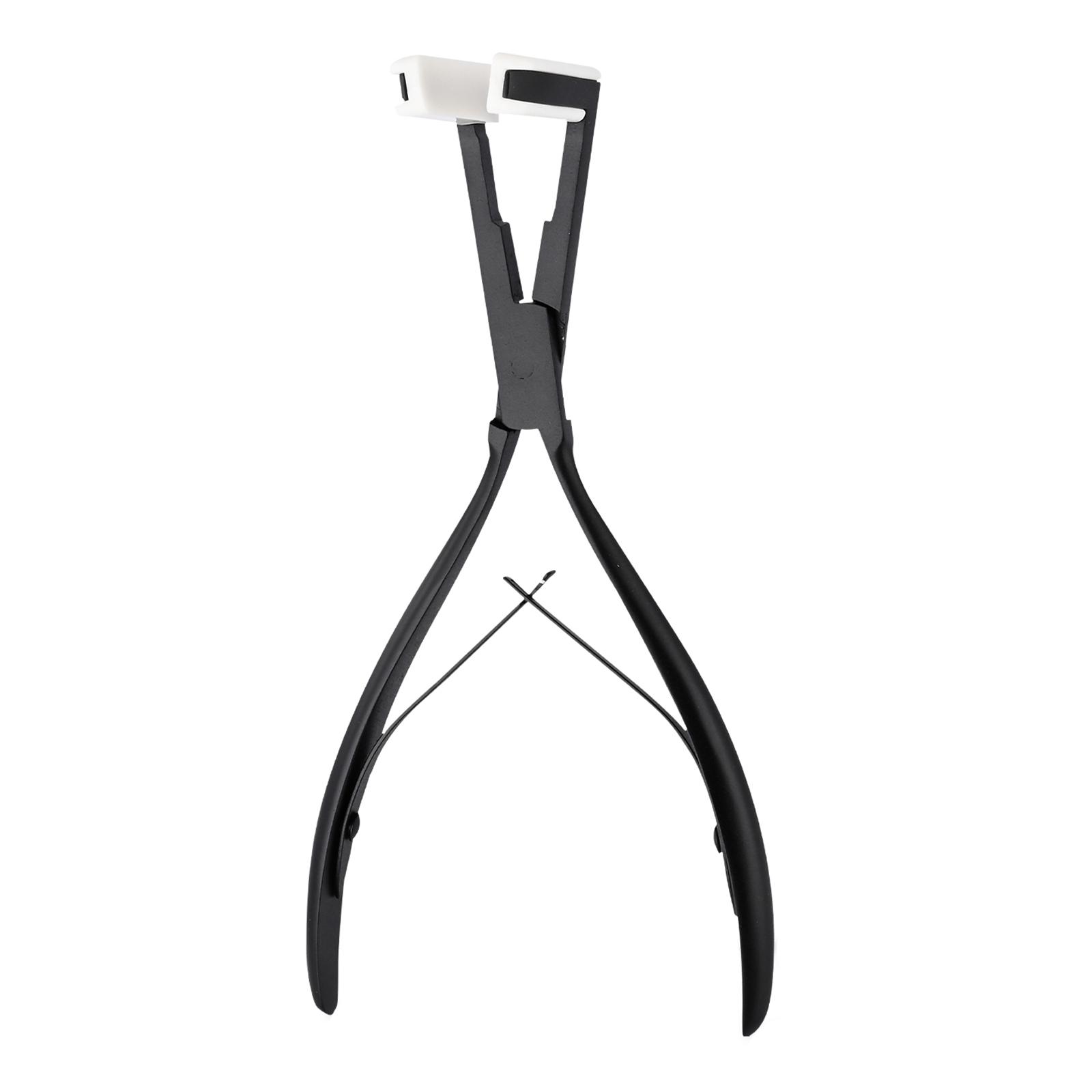 

Щипцы для наращивания волос из нержавеющей стали - многофункциональный невидимый инструмент для наращивания волос, щипцы для склеивания и плетения лент чёрный