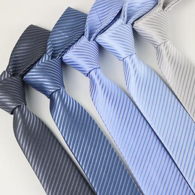 Lazy Tie Men, Solid Color Small Tie Men, Gray 5Cm Small Tie