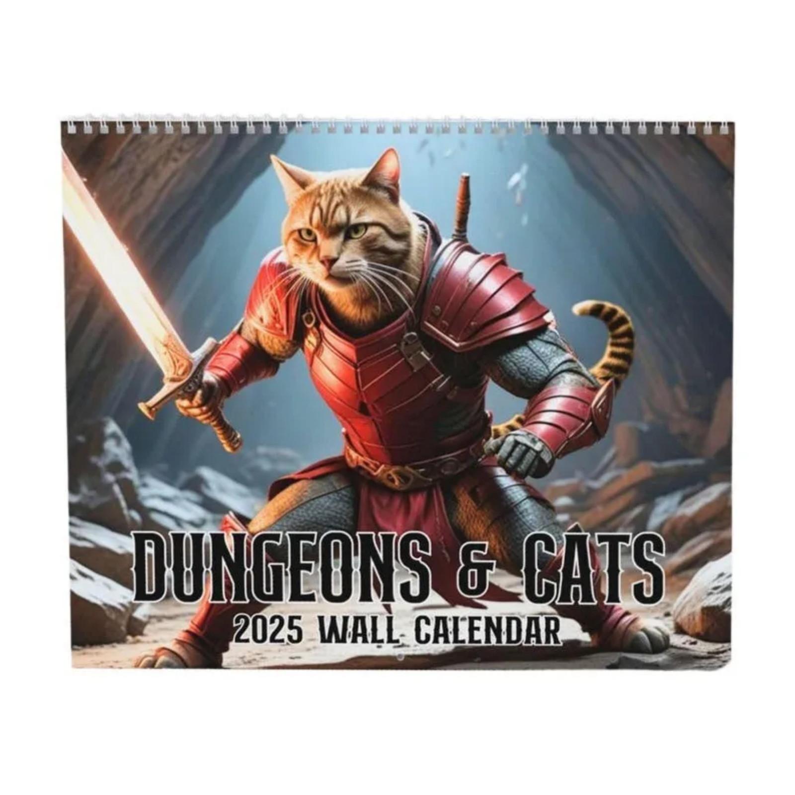 

Настенный календарь Dungeon And Calendar, календарь, календарь, бумажный календарь и нарисованный календарь, разработанный специально для любителей кошек One Size