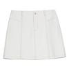 French Design High-Waisted A-Line Short Skirt Unique Casual Skirt Women Skirts Off-White ER48708
