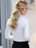 Women's Long-Sleeve Professional White Shirt for Workwear, Spring/Autumn Formal Suit.