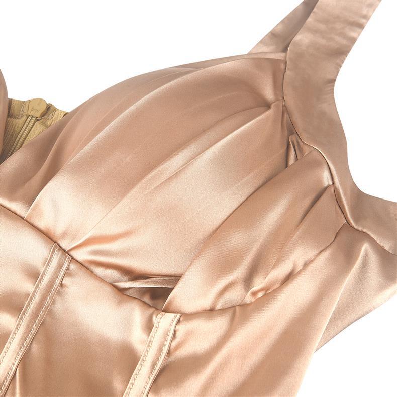 Vestido de Noche Sexy de Color Sólido con Tirantes Finos de Espagueti para Mujer Primavera-Verano