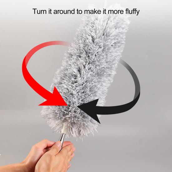 Miotła do czyszczenia z mikrofibry Teleskopowy długi uchwyt Wielofunkcyjne narzędzie do usuwania kurzu Ręczne