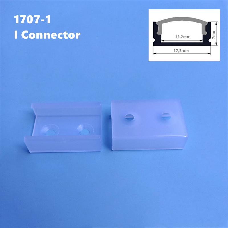 0.5m U/W Style LED Aluminum Profile Black Silver Channel Holder PC Cover Bar Lamp For Cabinet Closet Decor Linear Strip Light