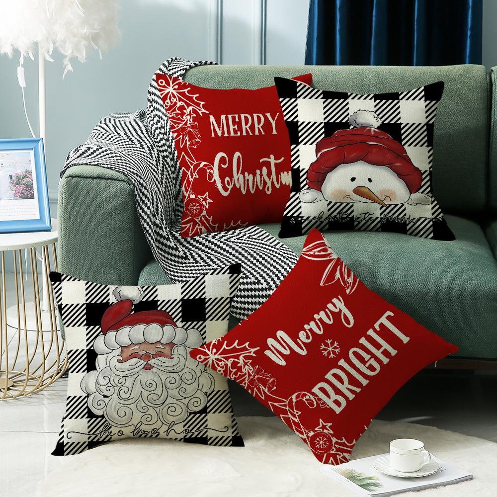 New Christmas Pillow Cover Home Atmosphere Decoration Pillow Sofa Cushion Cover