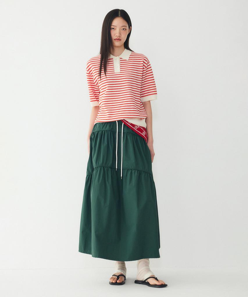 STUDIO TOMBOY Striped Collar Pullover_Red 9176352971