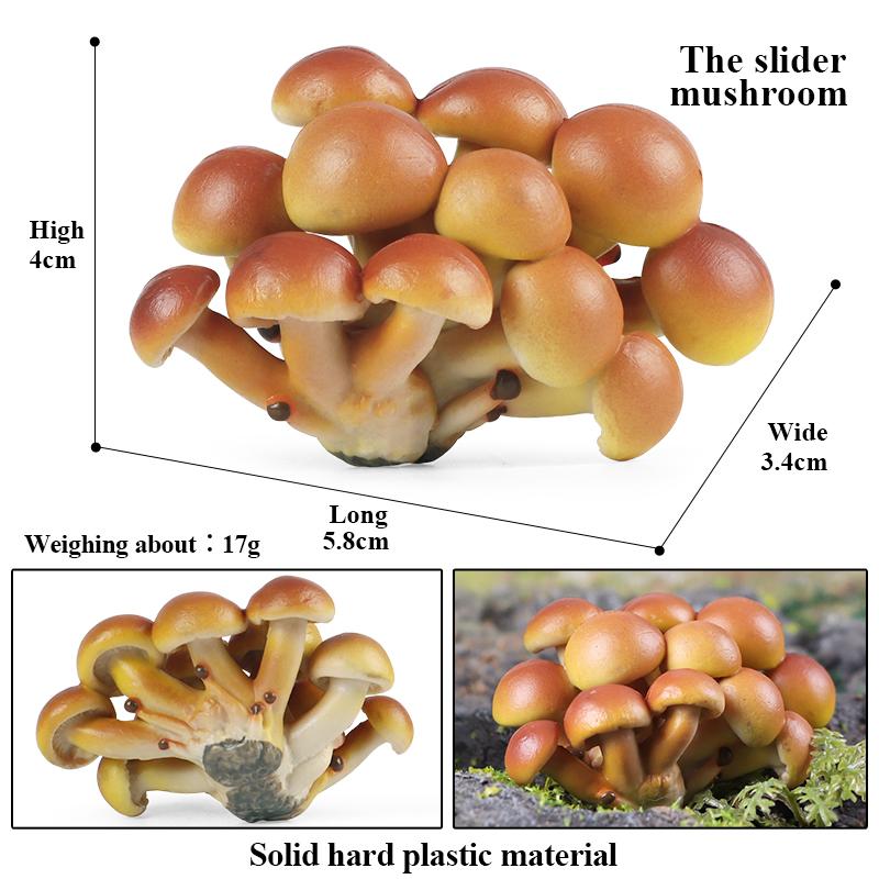 Oenux Pretend Play Toy Cute Fruits Vegetables Mushroom Model Cake Toppers Foods Jouet Family Fun Early Education For Kids Gift