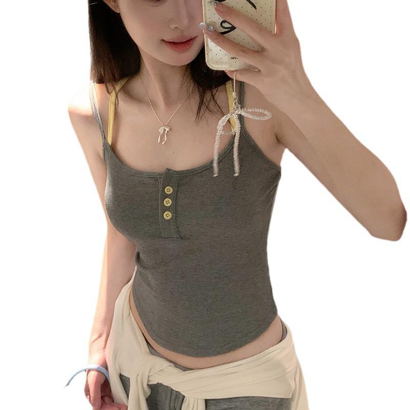 Květinový dvoudílný letní top s vycpávkou na hrudi - Sexy slim střih pro ženy