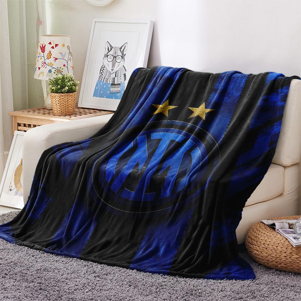 Football Club Internazionale Milano Flannel Blanket, High quality Comfortable for All Seasons, Home Decor, Warmth and Comfort