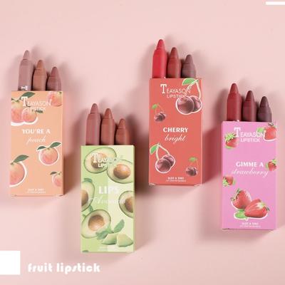 Makeup Crayon Lipstick 3-pack Small Set Lipstick Matte Matte Velvet Air Lipstick Pen Cosmetics