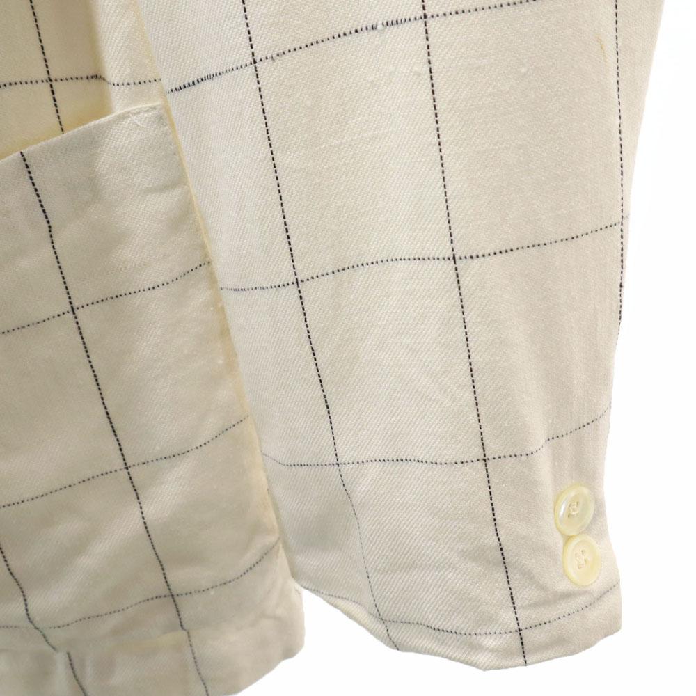 YVES SAINT LAURENT 90s Made in USA Old Windowpane Check Pattern tailored jacket Men's Used