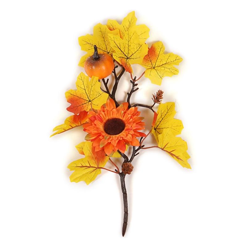 

Simulation Root Branches Autumn Maple Leaf Stem for Shopping Mall Retro Hotel 1