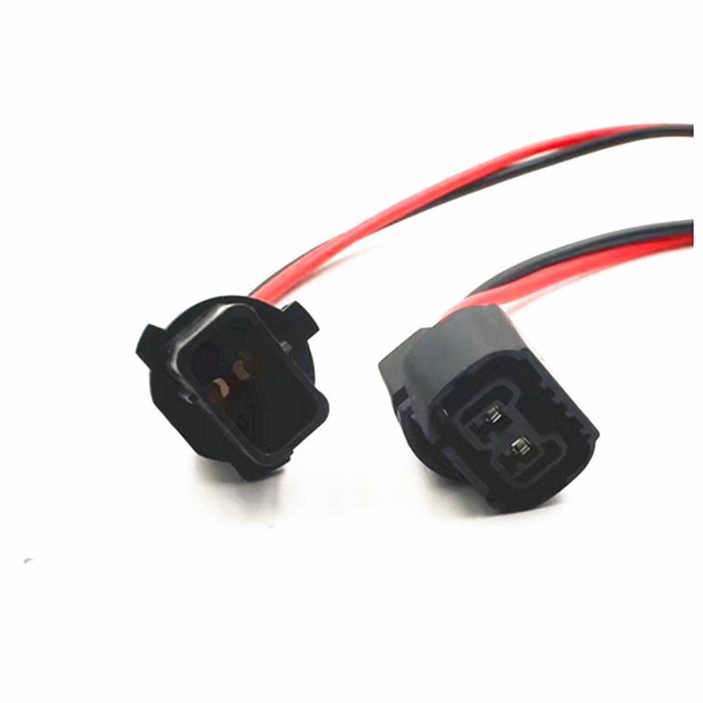 2pcs Car 5202/H16/2504/PSX24W Female Socket Connector Adapter To P13W Male Socket Adapters Holders Harness Connector