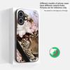 Flower Leopard Shadow Suitable For iPhone 16E 17 Pro Max 15 Pro 14 13 Plus 12 Mini 11 16 Air 17Pro Magnetism Glass Phone Case