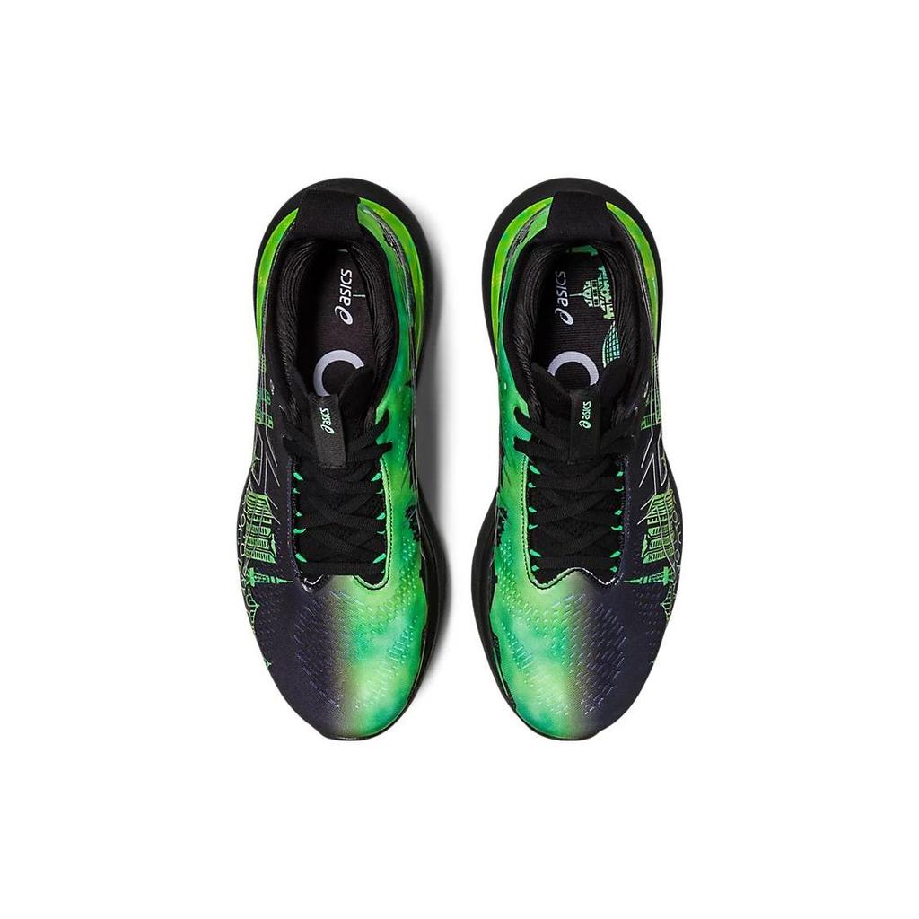 Asics Gel-Nimbus 25 Tokyo Marathon 2023 Comfortable Fabric Low-Top Marathon Running Shoes Men Sneaker Black Green 1011B743-001