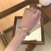 Natural Yellow Crystal Bracelet for Women, Original Design, Fortune-attracting and Luck-bringing, Beaded Yellow Crystal and White Crystal Pixiu