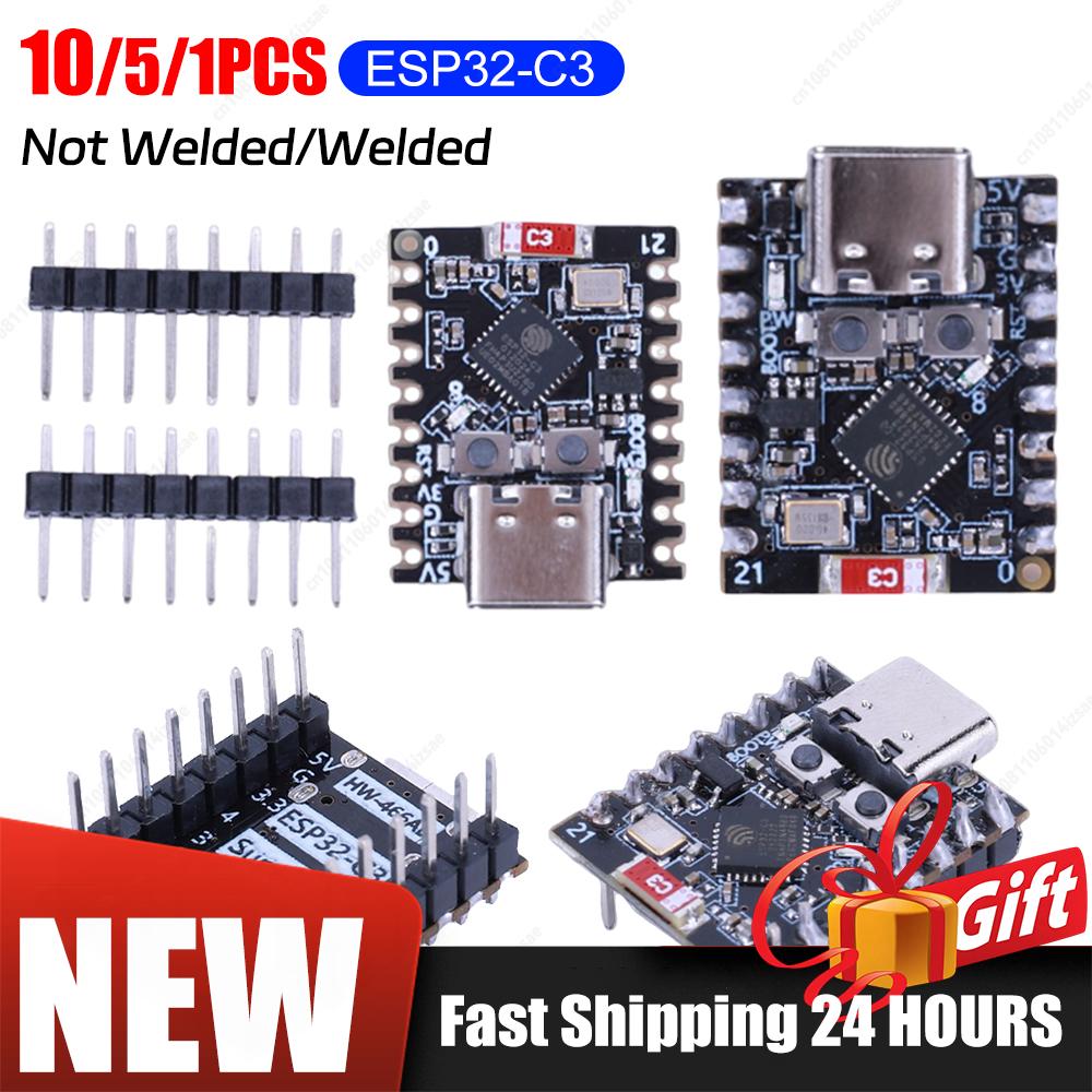 10-1PCS ESP32-C3 SuperMini WiFi Bluetooth Board ESP32 C3 Development Board IOT Board for Arduino Ultra-Low Power Consumption