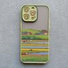 Retro Countryside Scenery Painting Phone Case For iPhone 15 14 13 12 11 Pro Max Mini 16 Pro Max Plus XR XS X SE2 7 8 Plus Covers
