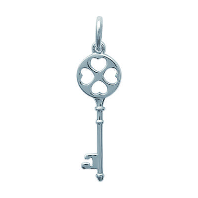 [H6219] - Silver Pendant 'Clé Des Possibles' - 25x9 Mm