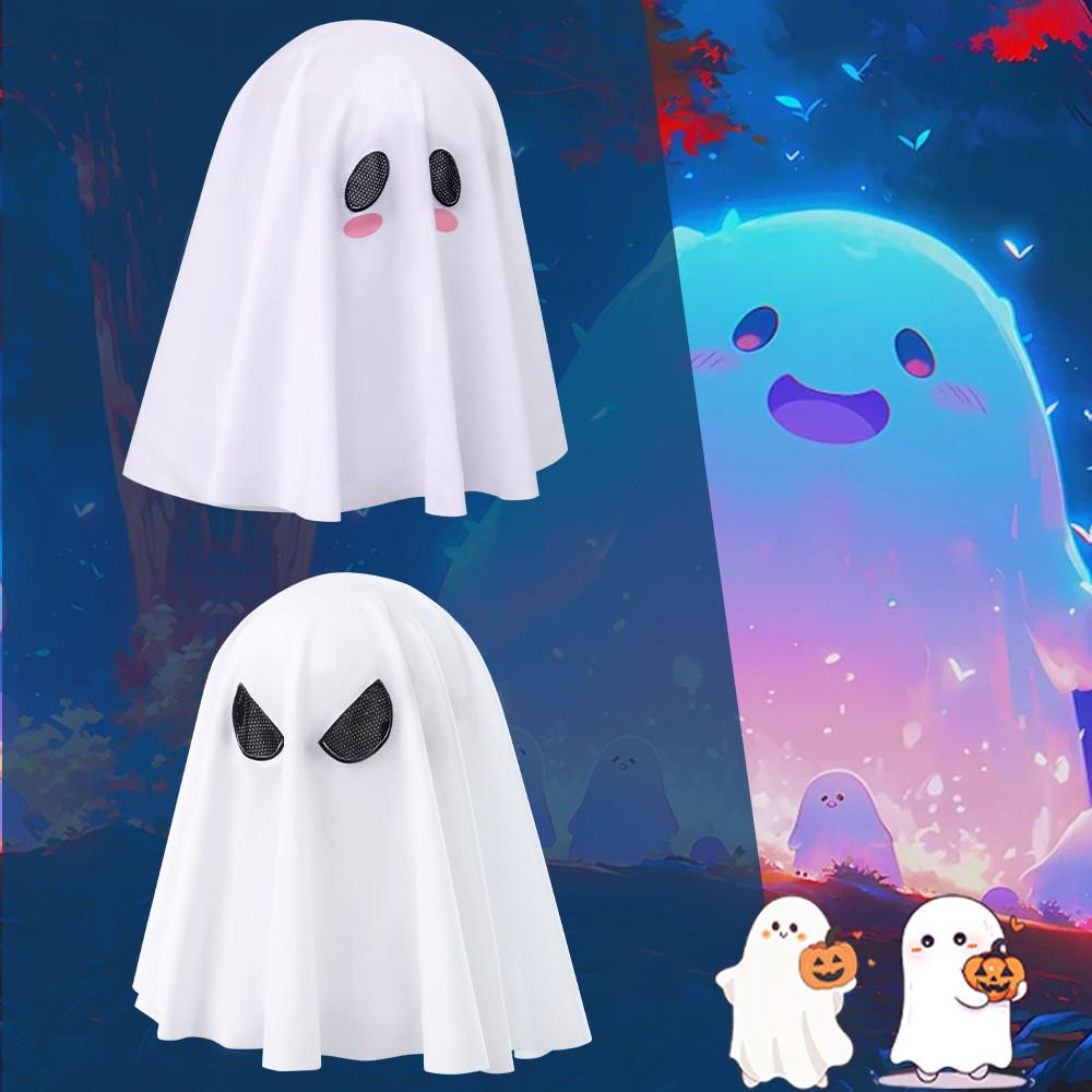 Girl Costume Ghost Double Sided Headwear Cosplay Halloween Performance Stage