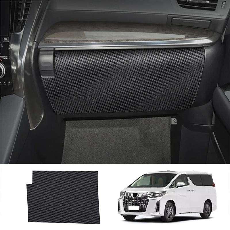 Car Leather Storage Glove Box Protector Pad Anti-Kick Pad Anti-Dirty Pad Mat Cover For Toyota Alphard 20-22