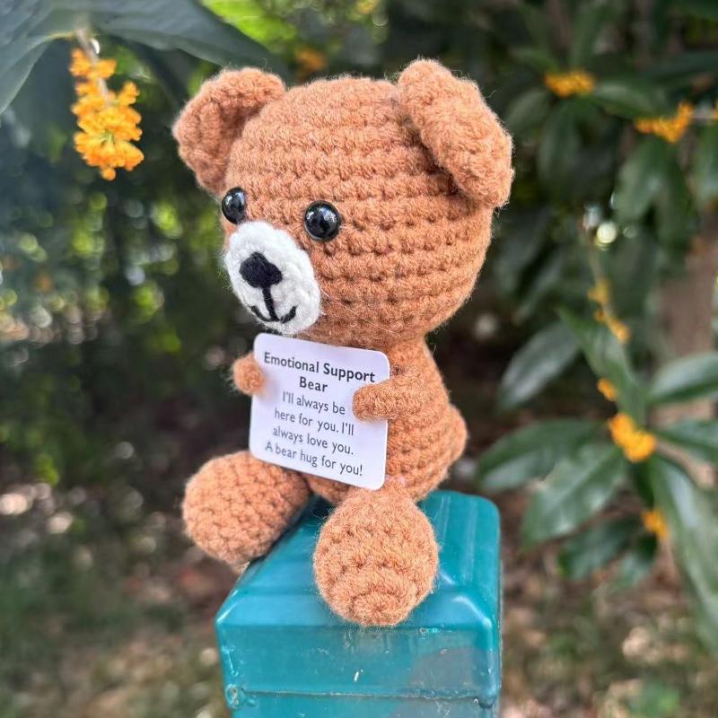 Positive Bear Tortoise Desk Accessories Crochet Ornament Crochet Potted Animals Office Interior Accessories Accessori Scrivania