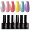 MAYJAM 6Pcs/set Colorful Gel Nail Polish Soak Off LED Lamp Gel Polish DIY Manicure Kit 8ML Nail Gel Nail Art Design New Year Gifts