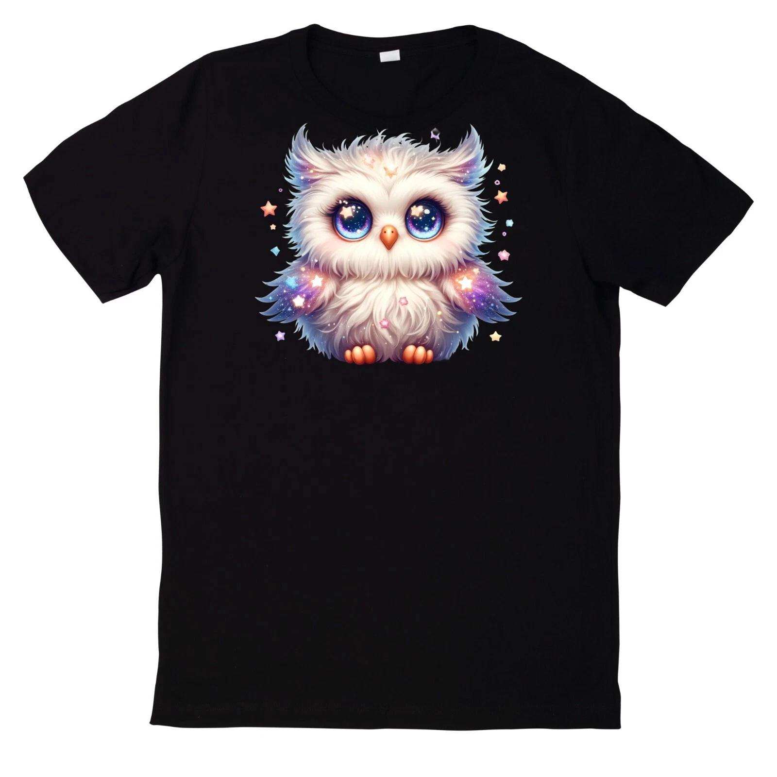 T-Shirt Niedliche Glitzernde süße Eule M