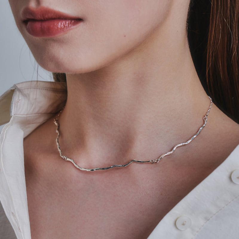 

liersi Anette Choker Necklace Silver(pure) Short 44cm