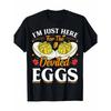 European Sizes Deviled Eggs Graphic Tee for Men, Casual Fit, Short Sleeve, Crew Neck T-Shirt - Perfect for All Seasons,