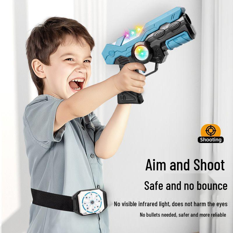 Infrared Laser Battle Toy Gun for Parent-Child Interaction with Sound and Light Effects