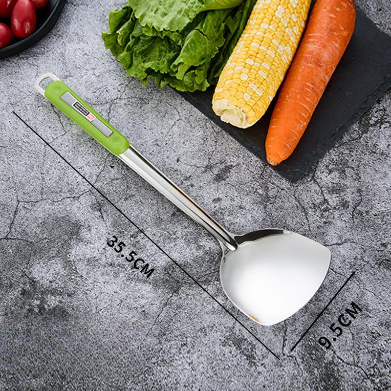 Set Ustensile de Bucătărie din Oțel Inoxidabil Ustensile de Gătit de Uz Casnic Lingură pentru Supă Strecurătoare Mare Spatulă pentru Sote Lingură pentru Gătit și Spatulă